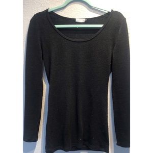 Fitted black sweater